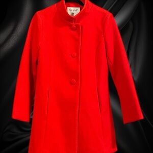 New Allegra K Women's Vibrant Red Coat size Medium🎄Christmas Ready